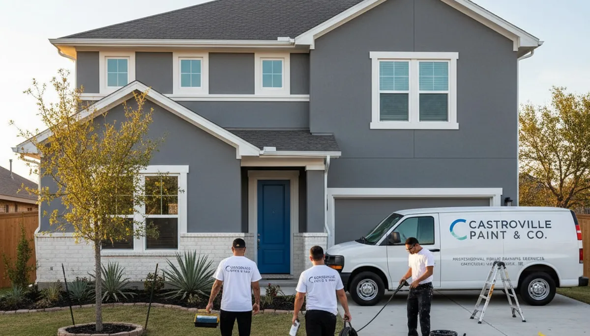 Professional house painters in San Antonio TX providing expert exterior home painting services