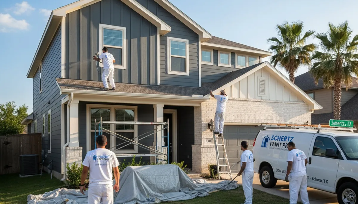 Professional house painters in San Antonio TX providing quality exterior and interior painting services